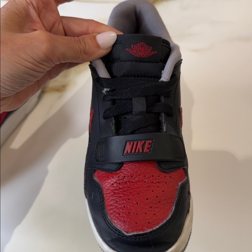 Nike Air Jordan Kids Black and Red Sneakers - Picture 8 of 8